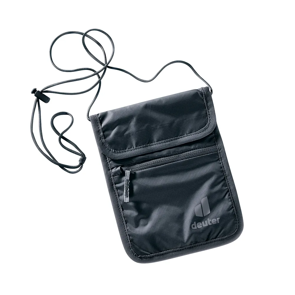 【deuter】SECURITY WALLET II側背隱藏式貼身錢包(3950126灰/出國旅遊/隨身袋/證件護照包)