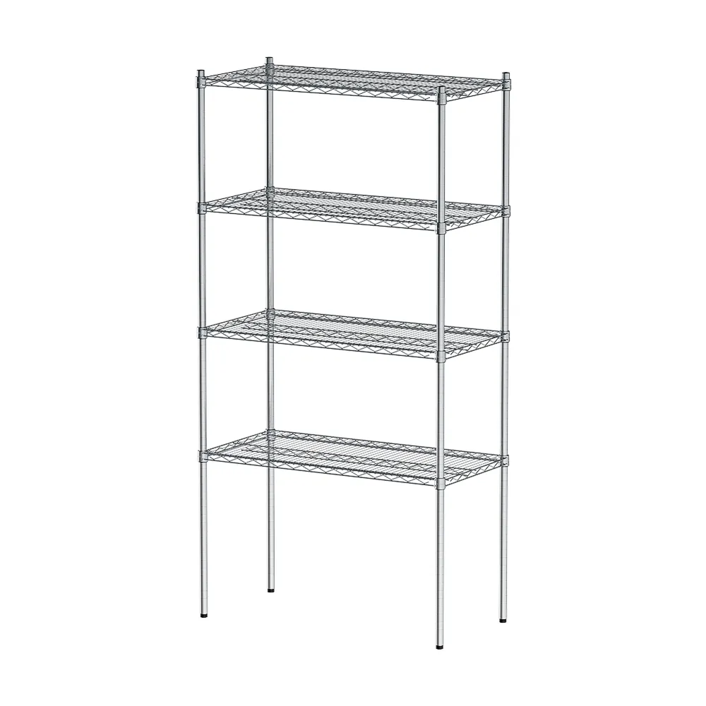 【dayneeds 日需百備】荷重型 90x45x180公分 電鍍（鎖管）四層架(鐵力士架/收納層架/層架/鐵架)