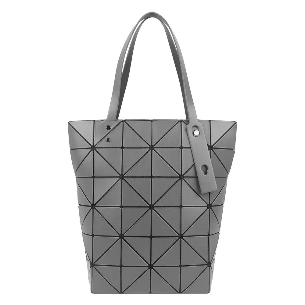【ISSEY MIYAKE 三宅一生】BAO BAO Blocky 霧面拉鍊托特包(炭灰色)