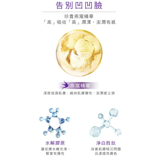 【Bio-essence 碧歐斯】BIO膠原燕窩超澎精華霜50g(3入組)