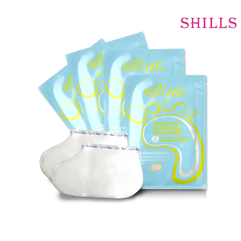 【SHILLS 舒兒絲】膠原蛋白告別乾裂+去厚角質/厚繭足膜/腳膜4入組(增量40ml)