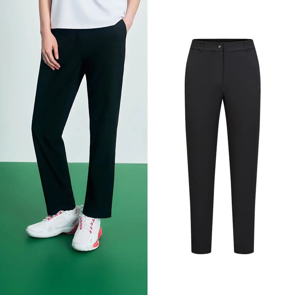【K-SWISS】梭織長褲 Woven Pants 女 正黑色