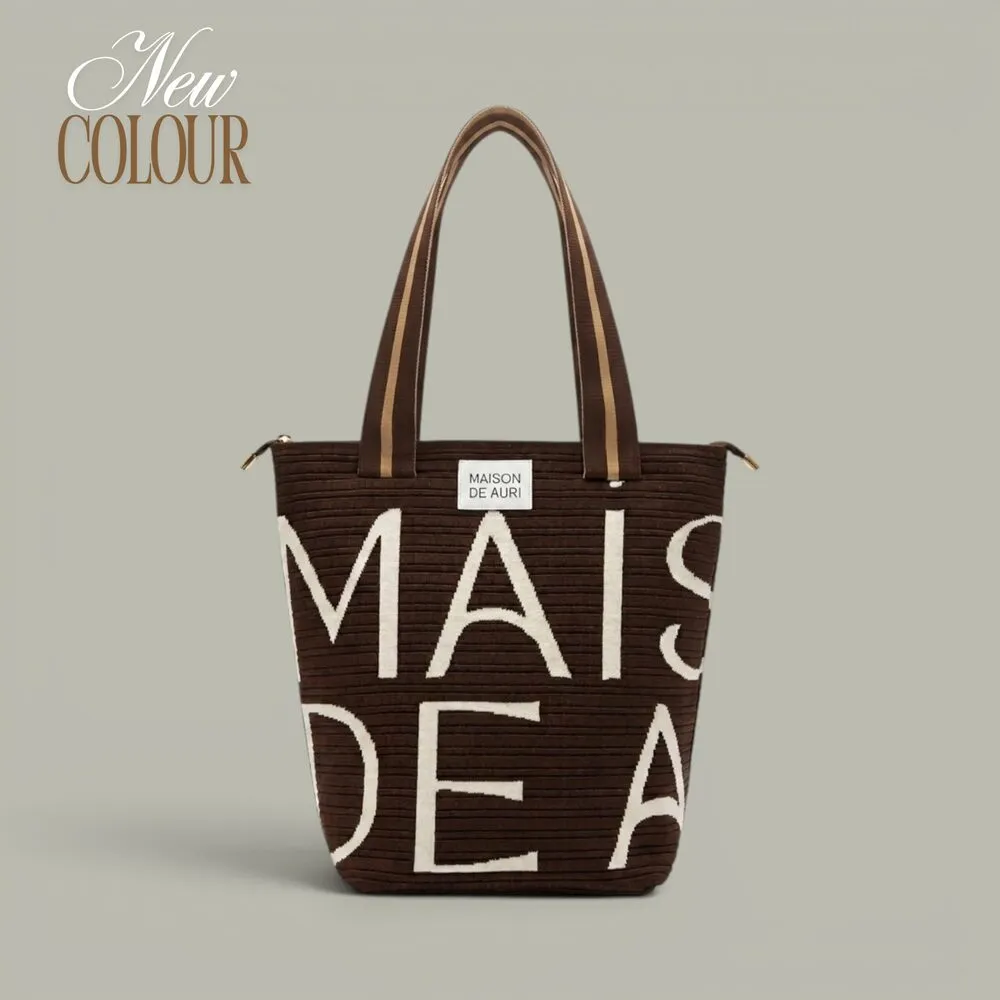【MAISON DE AURI】雙11 SAC POP｜Walnut 法式胡桃 SAC法式包 / 厚針織
