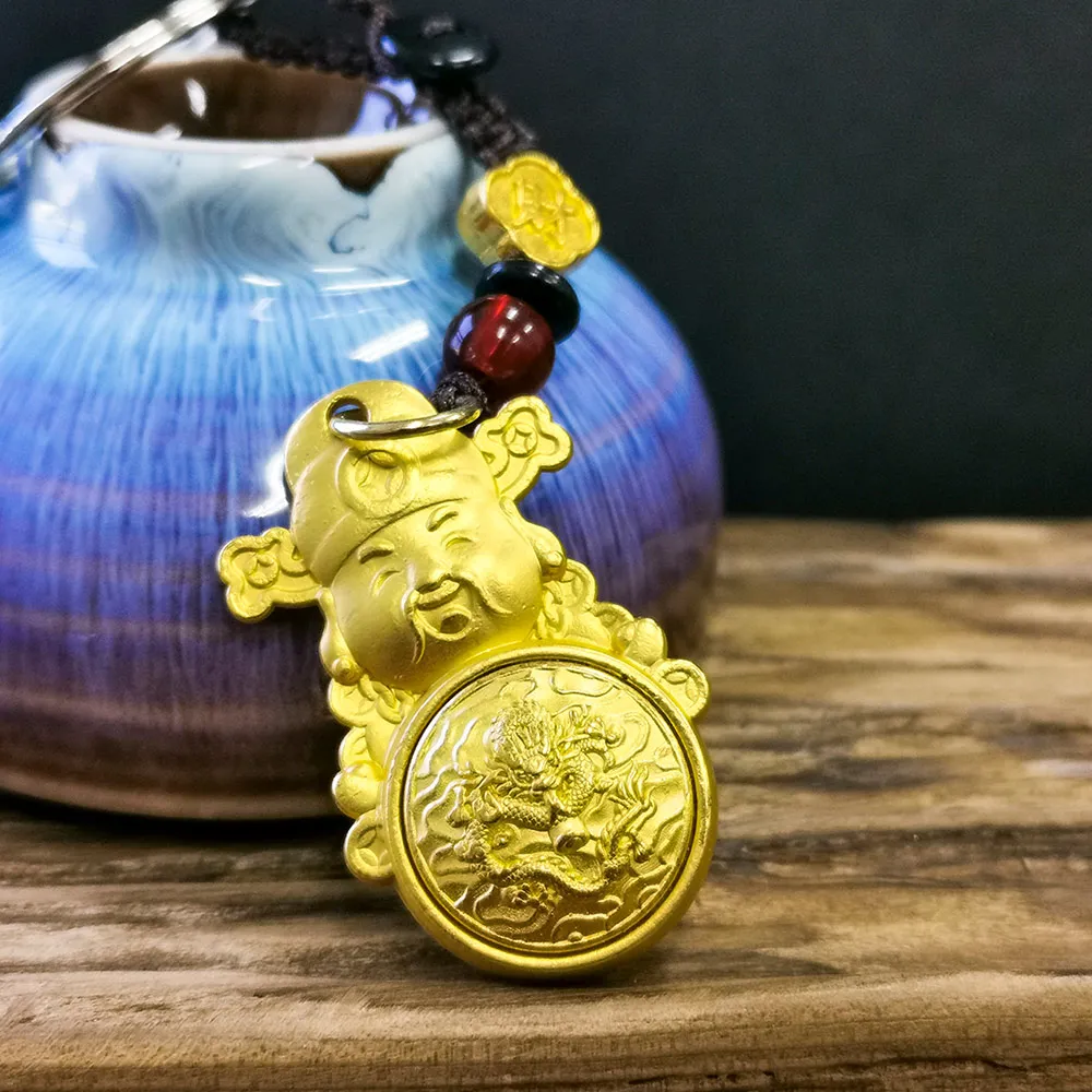 【財神小舖】日進斗金 轉運財神鑰匙圈(已開光 催財運 招財 開運 轉運)