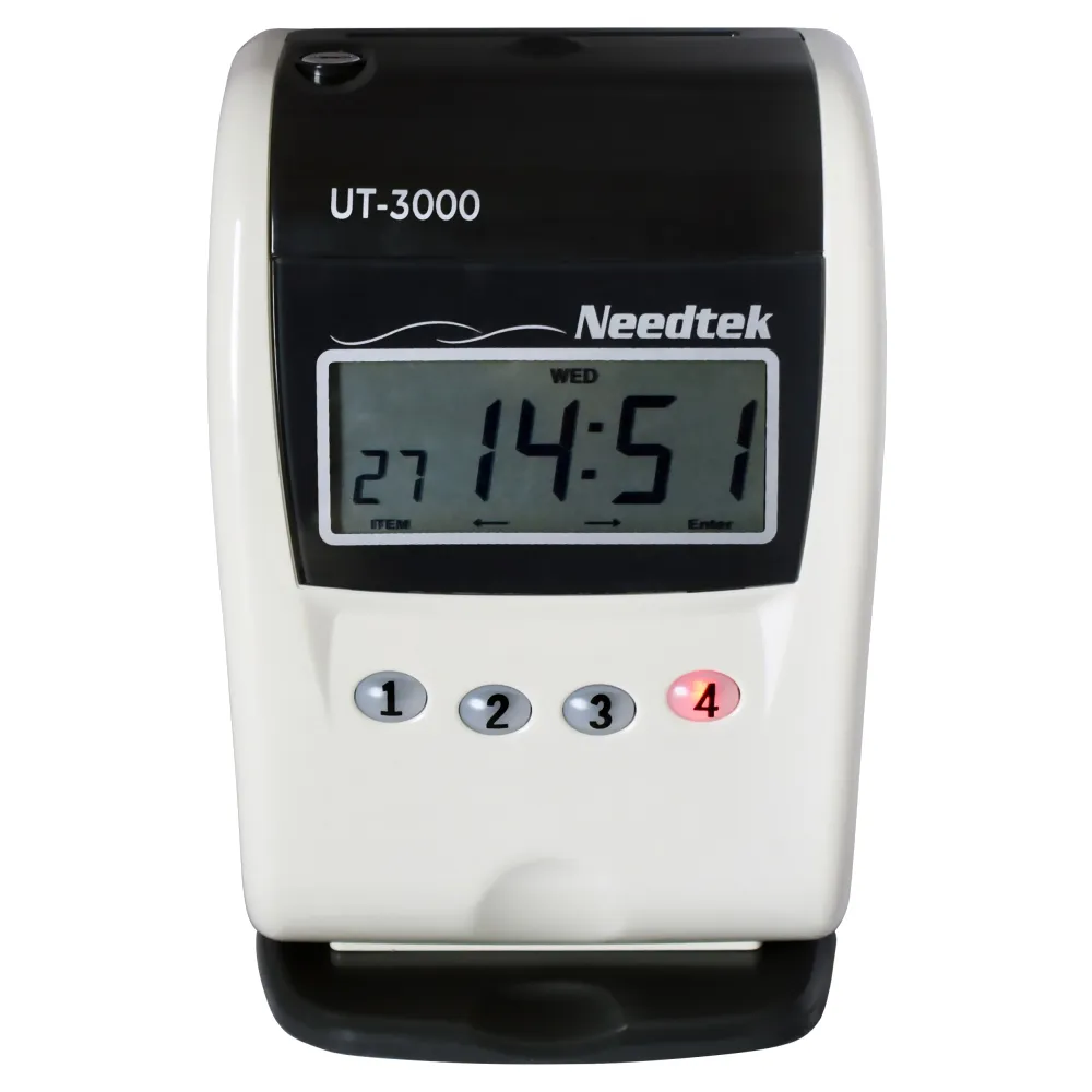 【NEEDTEK 優利達】官方直營 UT-3000 四欄位單色打卡鐘(單機)