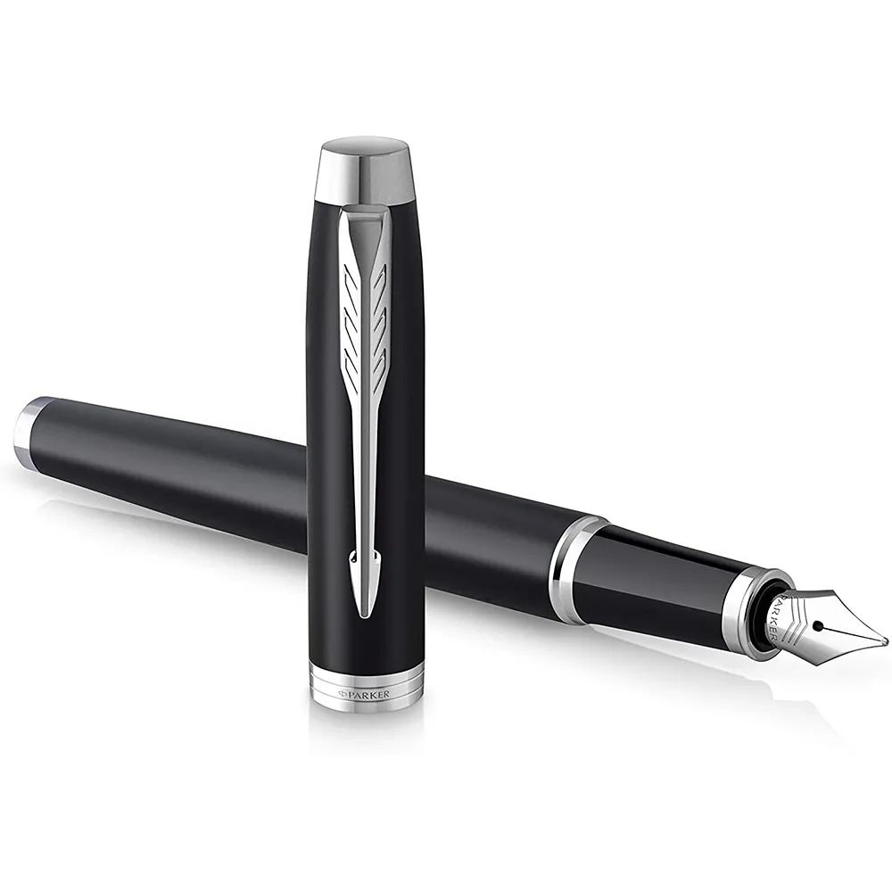 【PARKER】派克 新IM 經典霧黑白夾 F尖鋼筆