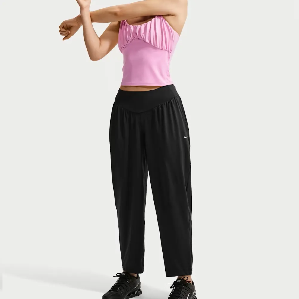 【NIKE 耐吉】AS W NK ONE RELAXED DF PANT FE 黑色 女款 運動長褲 女款 寬鬆 IU1416-010