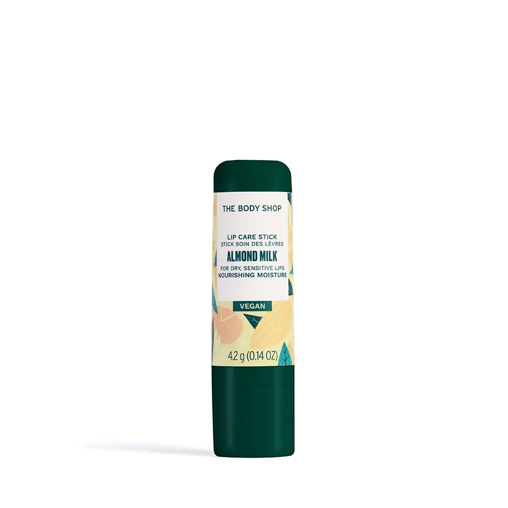 【THE BODY SHOP 美體小舖】杏奶舒敏修護唇膏-4.2G