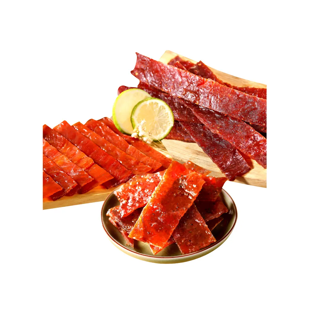 【軒記台灣肉乾王】清爽風味豬肉乾三入組(酸酸甜甜 思念綿綿-)
