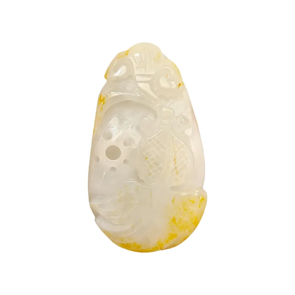 【藏古祥館】和田 金魚 SQG16 (宗教開運 和田玉)