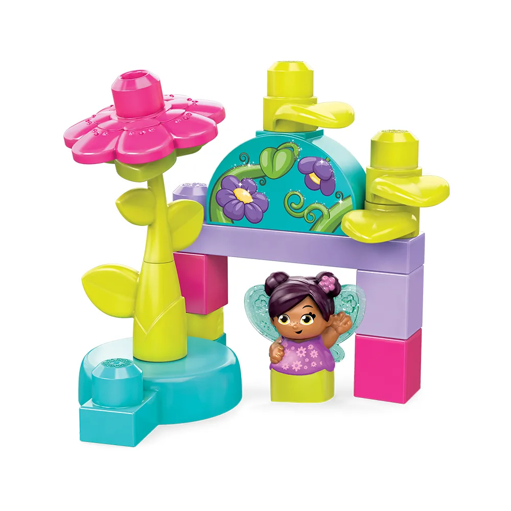 【Mega Bloks 美高積木】花仙子花園/花卉園(兒童積木/大積木/學習積木/創意DIY拚搭/男孩玩具/女孩玩具)