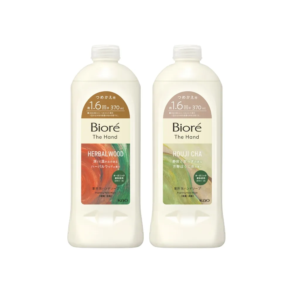 【Biore 蜜妮】The Hand 保濕洗手慕斯 補充瓶 370ml(平輸商品)