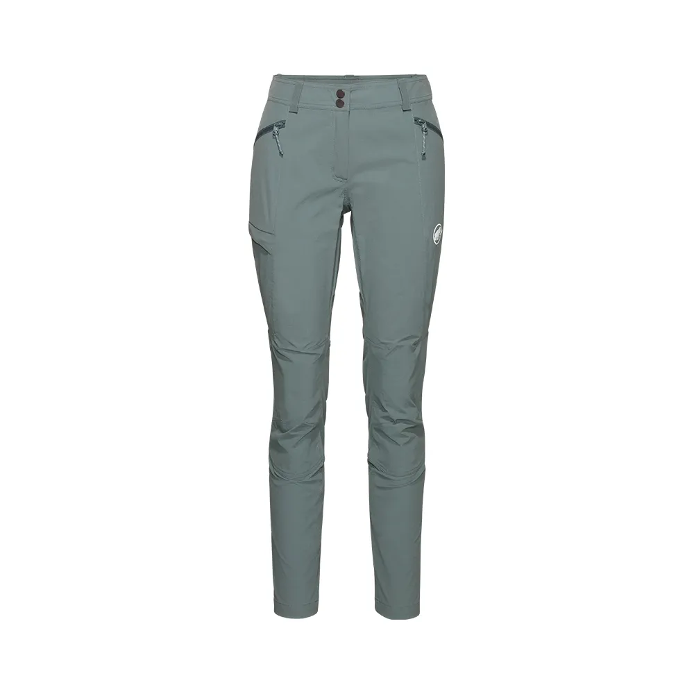 【Mammut 長毛象官方直營】Ducan Pants 輕量耐用健行長褲 地層灰藍 女款 #1022-02500