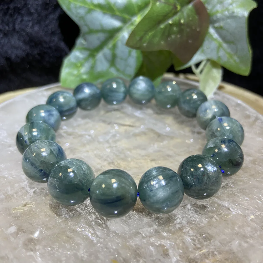【Cozy 世界水晶原礦與茶】巴西綠藍晶 13mm+ 07-10(提升正面表達力 情緒退火的功效)