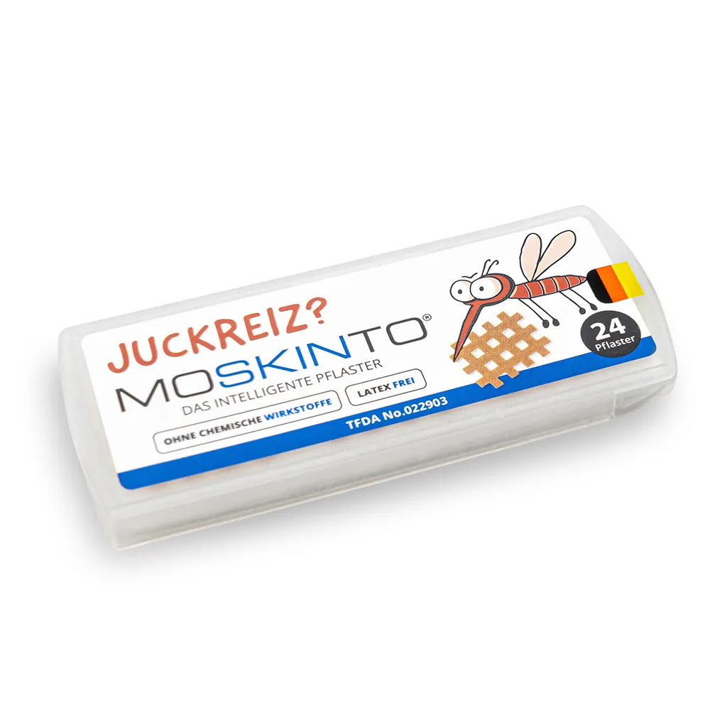 【德國MOSKINTO】魔法格醫療用貼布 便攜款1盒(24貼/盒 未滅菌/蚊蟲叮咬/止癢/消腫)