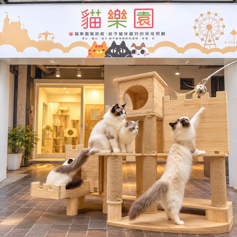 台北貓樂園貓旅館｜momo獨家方案★超大挑高獨立空間(假日不加價)