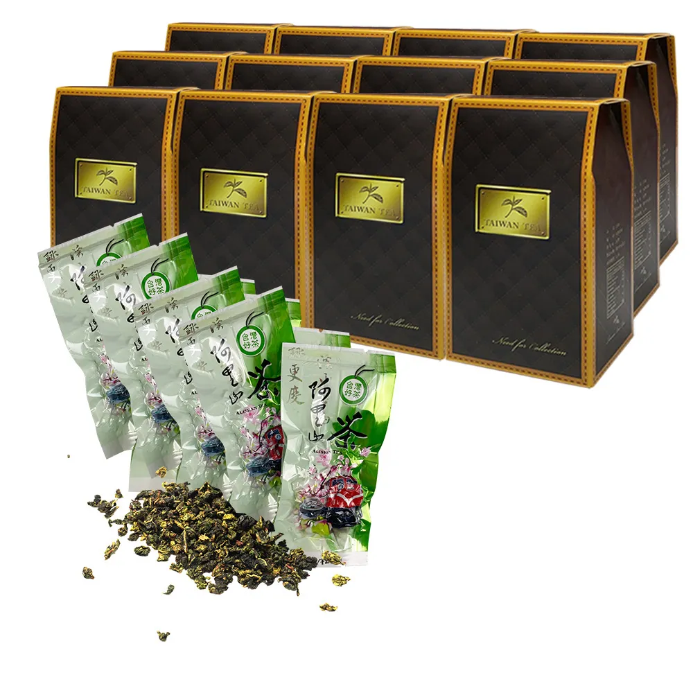 【好韻台灣茶】阿里山頂級包種茶隨手包3gx10包x12盒(茶葉式隨身包 外出攜帶便利)