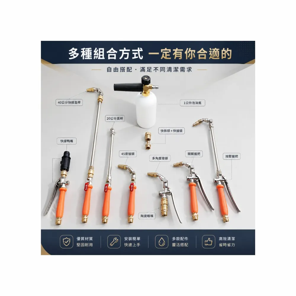 【一本店鋪】12號販售如圖洗冷氣專用握把霧化噴嘴(按壓握把 開關握把 冷氣握把 握把 陶瓷噴嘴 噴嘴)