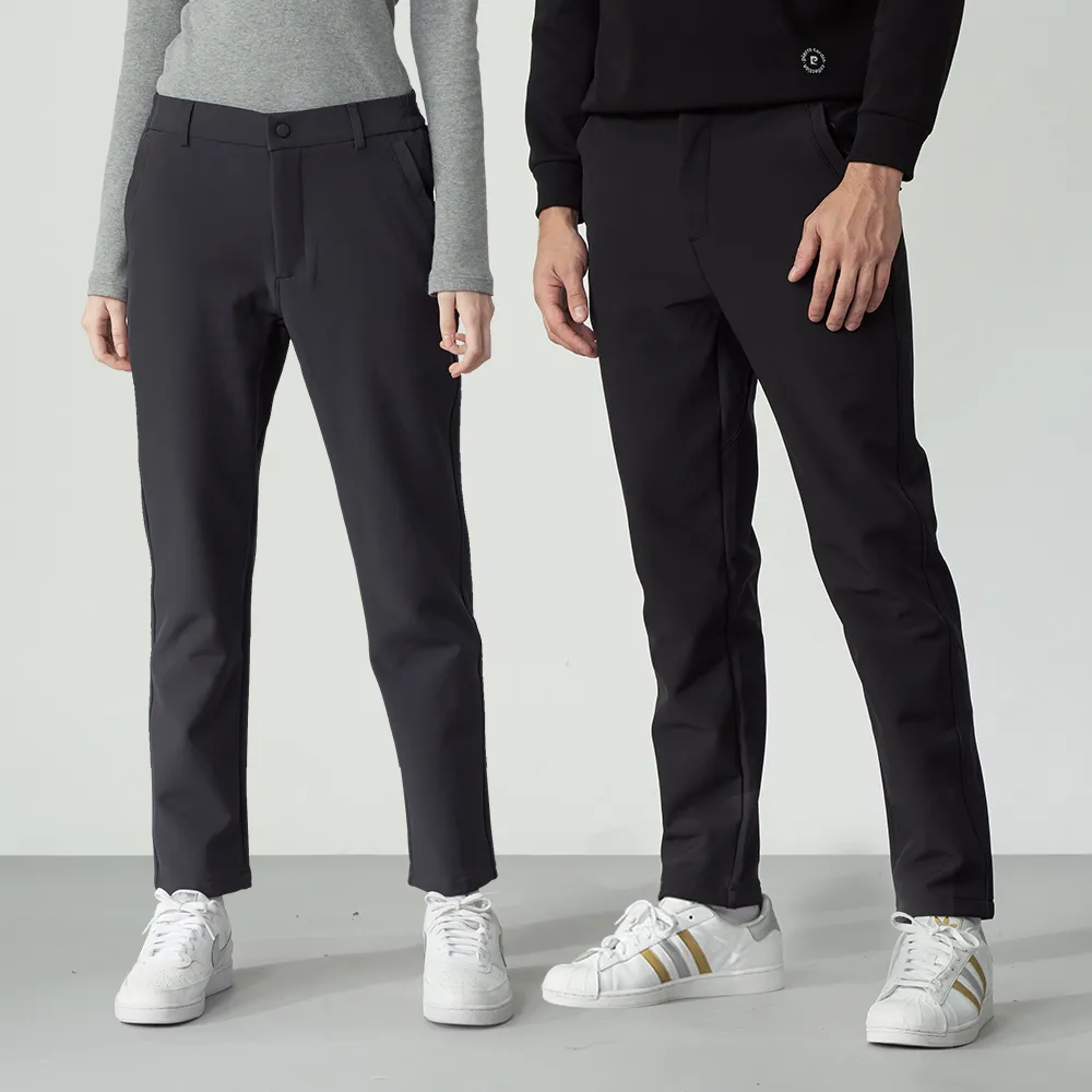 【pierre cardin 皮爾卡登】網路獨家 男女款 防風防潑水內裡刷毛保暖長褲(多款任選)