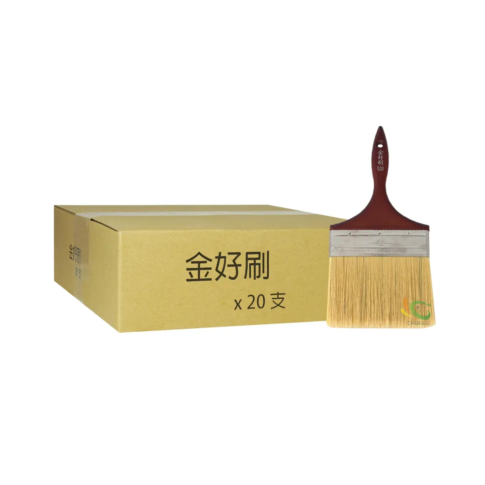 金好刷 520化纖長毛刷５吋（20支裝）(油漆工具)