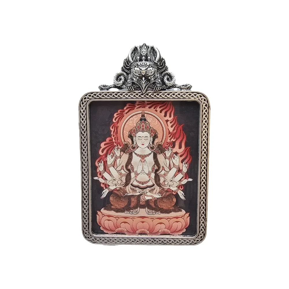 【藏古祥館】千手觀音唐卡  PA14(唐卡)