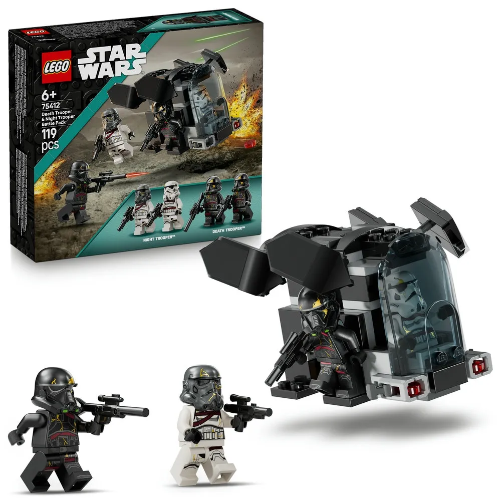 【LEGO 樂高】星際大戰系列 75412 死亡特種兵與 Night Trooper 戰鬥組(Star Wars 擺設 積木 玩具模型)