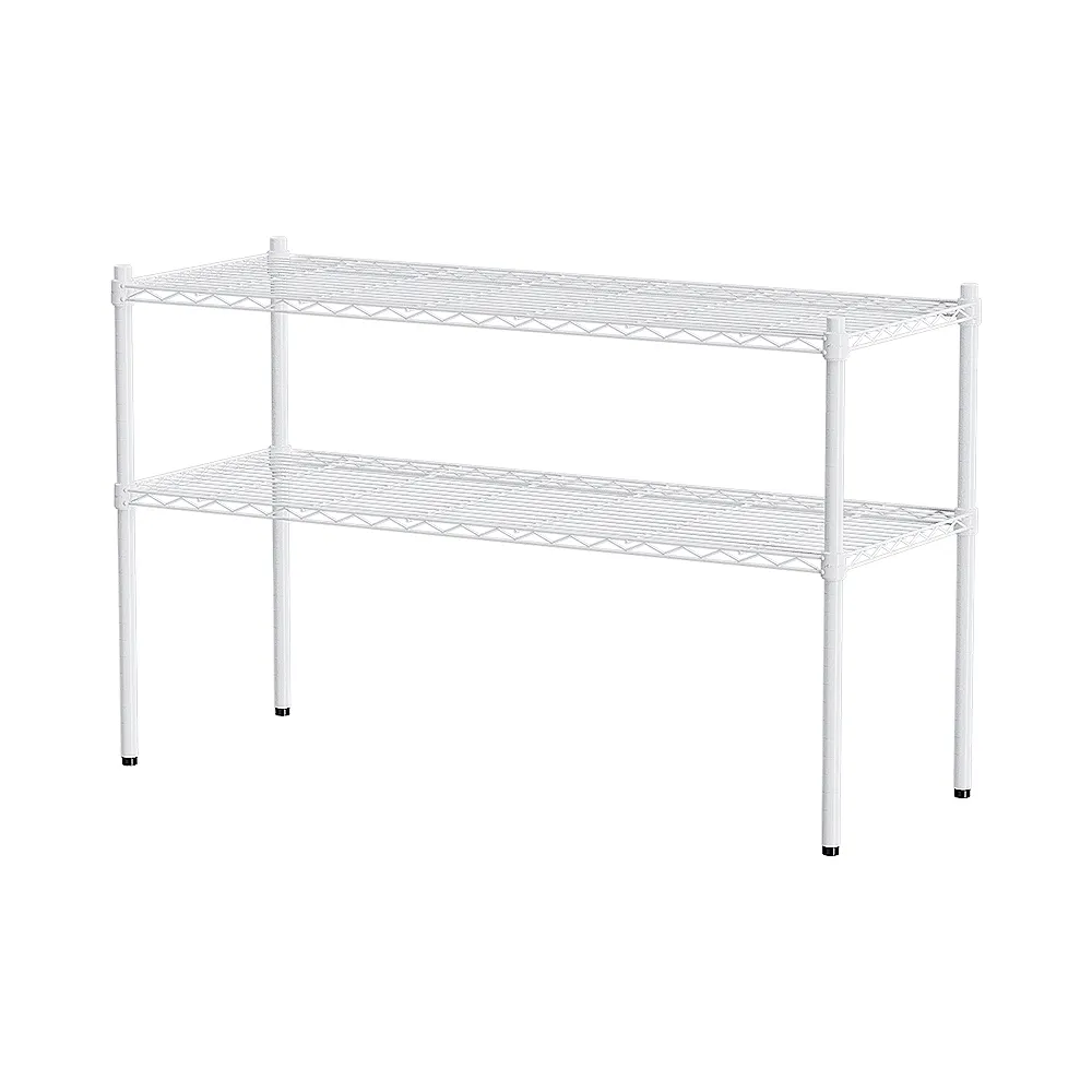 【dayneeds 日需百備】輕型 120x45x75公分烤漆二層架(鐵力士架/收納層架/鞋架/展示架/層架/鐵架)