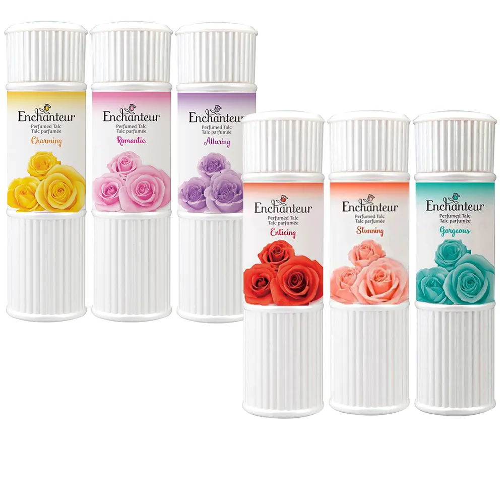 【Enchanteur 艾詩】玫瑰香氛爽身粉 200g(任選三入)
