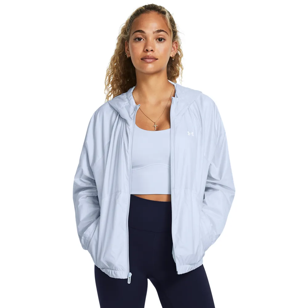 【UNDER ARMOUR】UA 女 OutRun the STORM 防風外套_1377043-009(粉紫色)