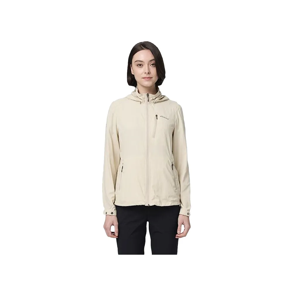 【Wildland 荒野】女彈性透氣抗UV輕薄外套-白毛山-S-2L-0B21907-176(女裝/連帽外套/機車外套/休閒外套)