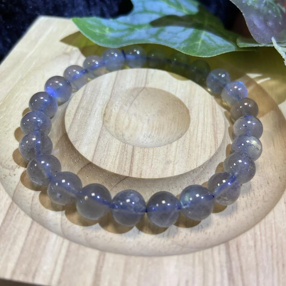 【Cozy 世界水晶原礦與茶】透體拉長石 大7mm+ 24-4(有助提升睡眠素質消除疲勞)