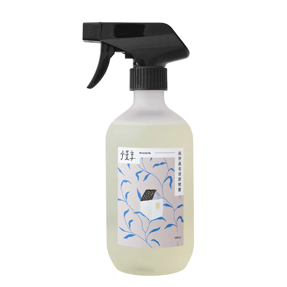 【musum 慢享】純淨蔬果清潔噴霧 500ML(蔬果、寶寶奶嘴食器清潔)