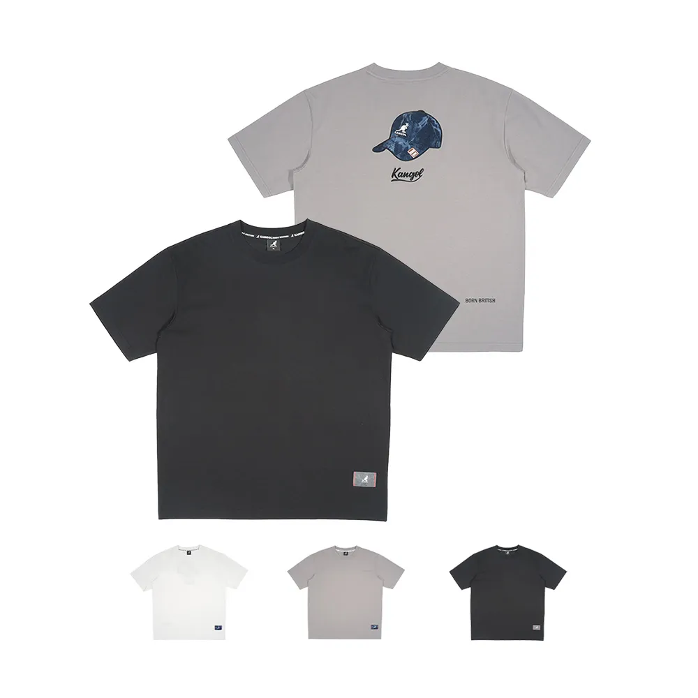 【KANGOL】袋鼠 棒球帽貼圖短T 65251017