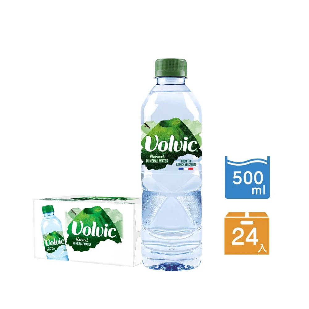 【Volvic富維克】礦泉水500mlx24入/箱(官方直營賣場)