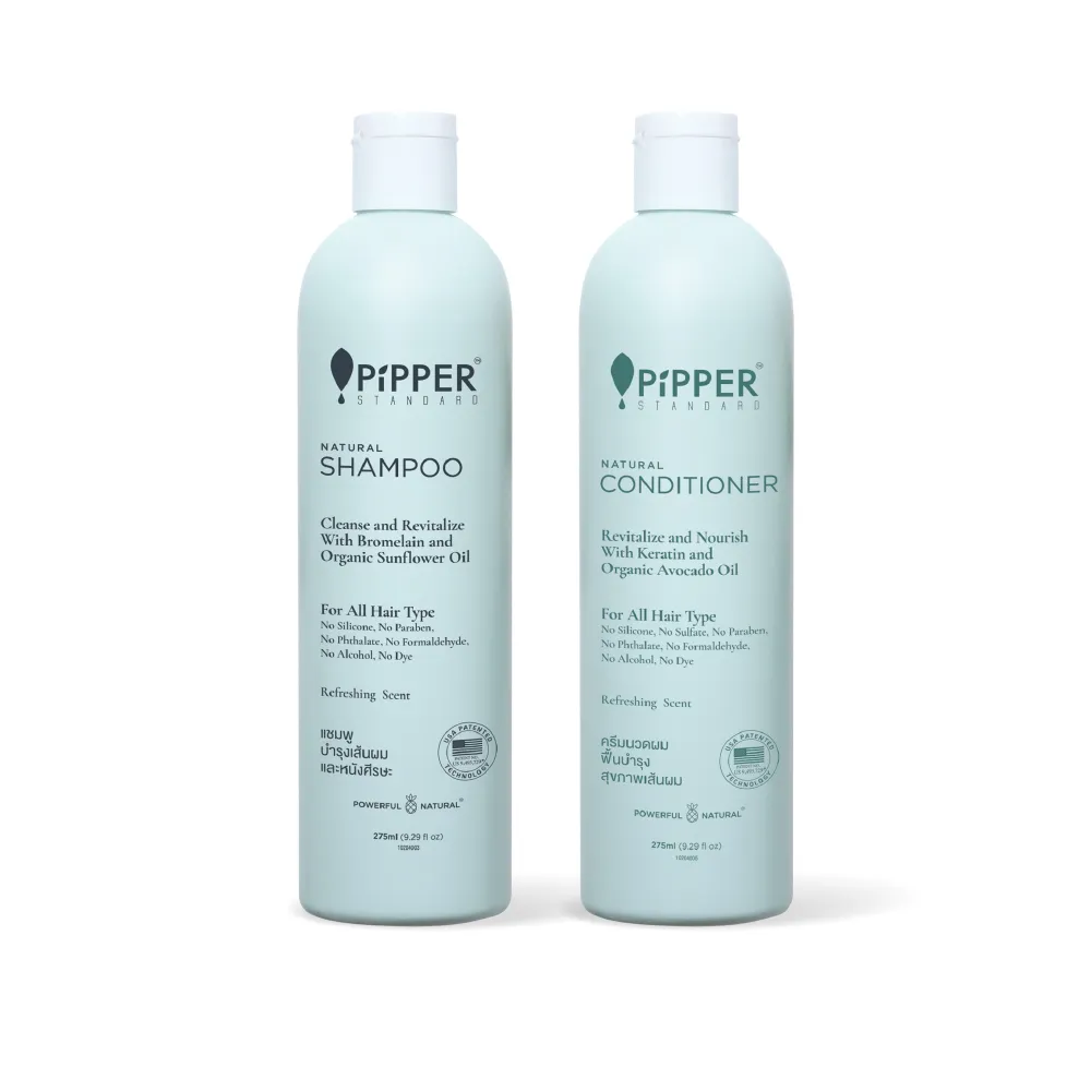 【PiPPER STANDARD】沛柏天然純淨輕柔洗髮精/潤髮乳275ml(所有髮質適用 尤針對敏弱肌)