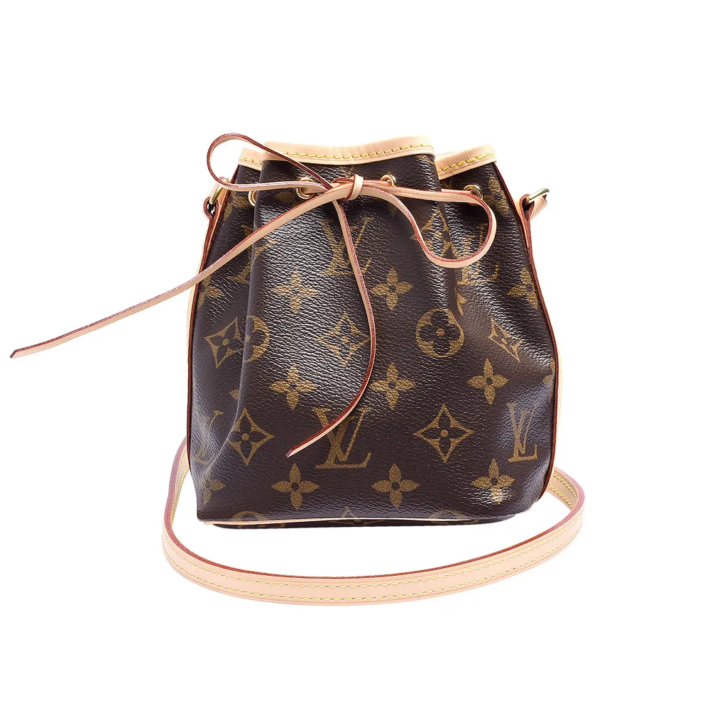 【Louis Vuitton 路易威登】M41346 經典Monogram Noe BB束口肩背水桶包(迷你)