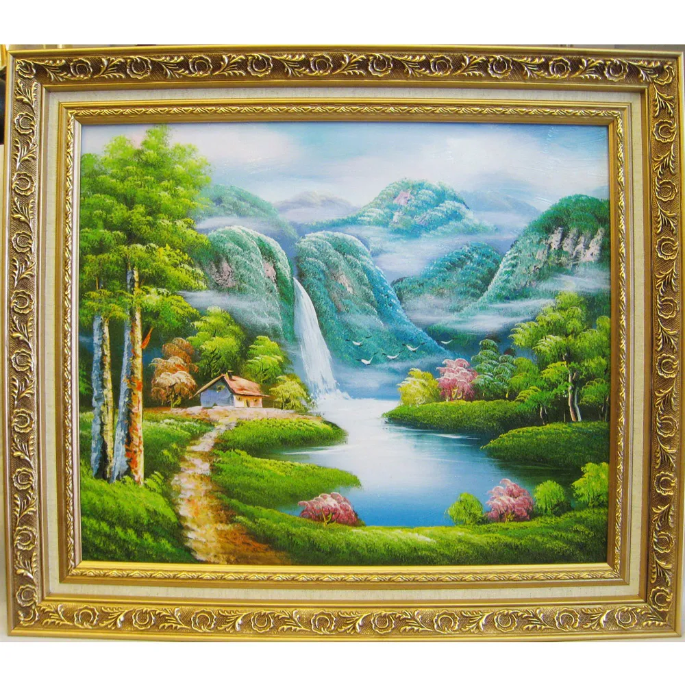 【開運陶源】開運進財化煞 *山水畫*山水圖(82x69cm)