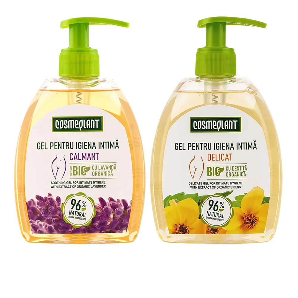 摩爾多瓦COSMEPLANT任選2入舒緩私密潔膚露400ml(大花咸豐草/薰衣草-公司貨)
