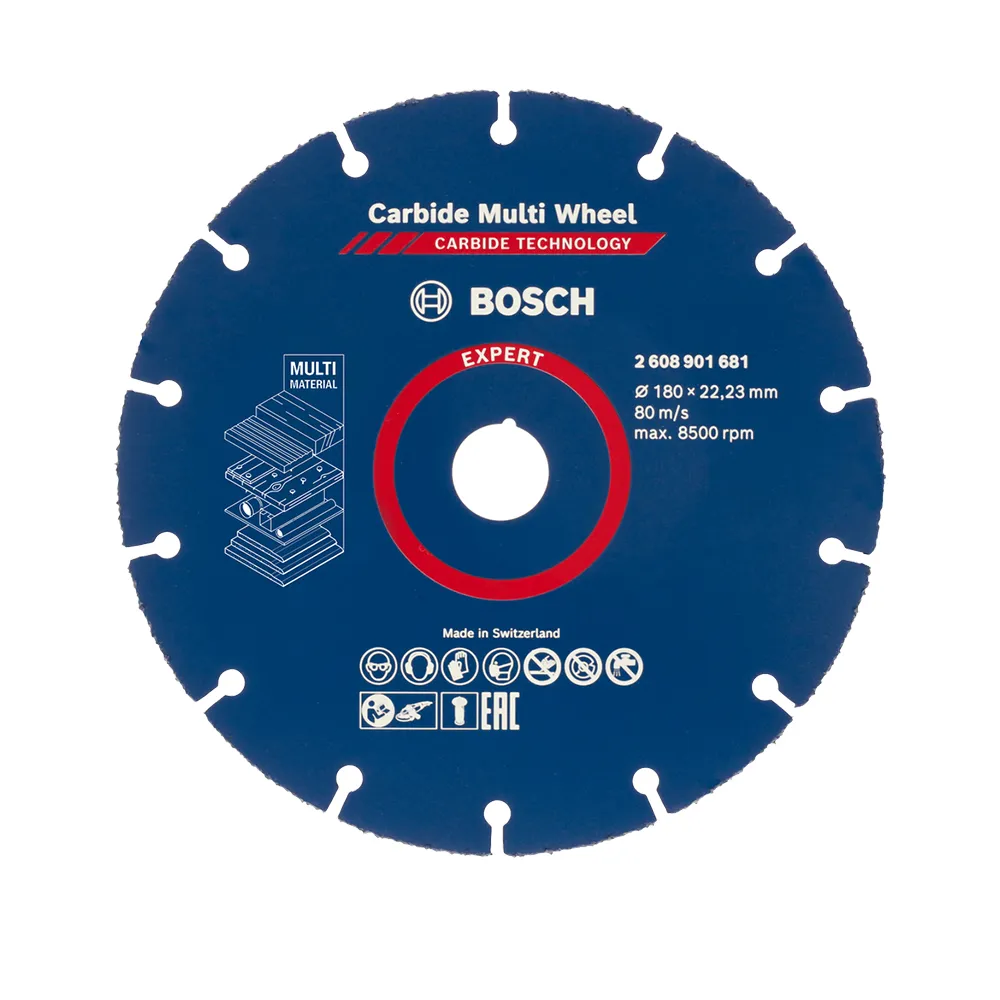 【BOSCH 博世】超耐久鎢鋼多功能切片(180 x 22.23 mm)