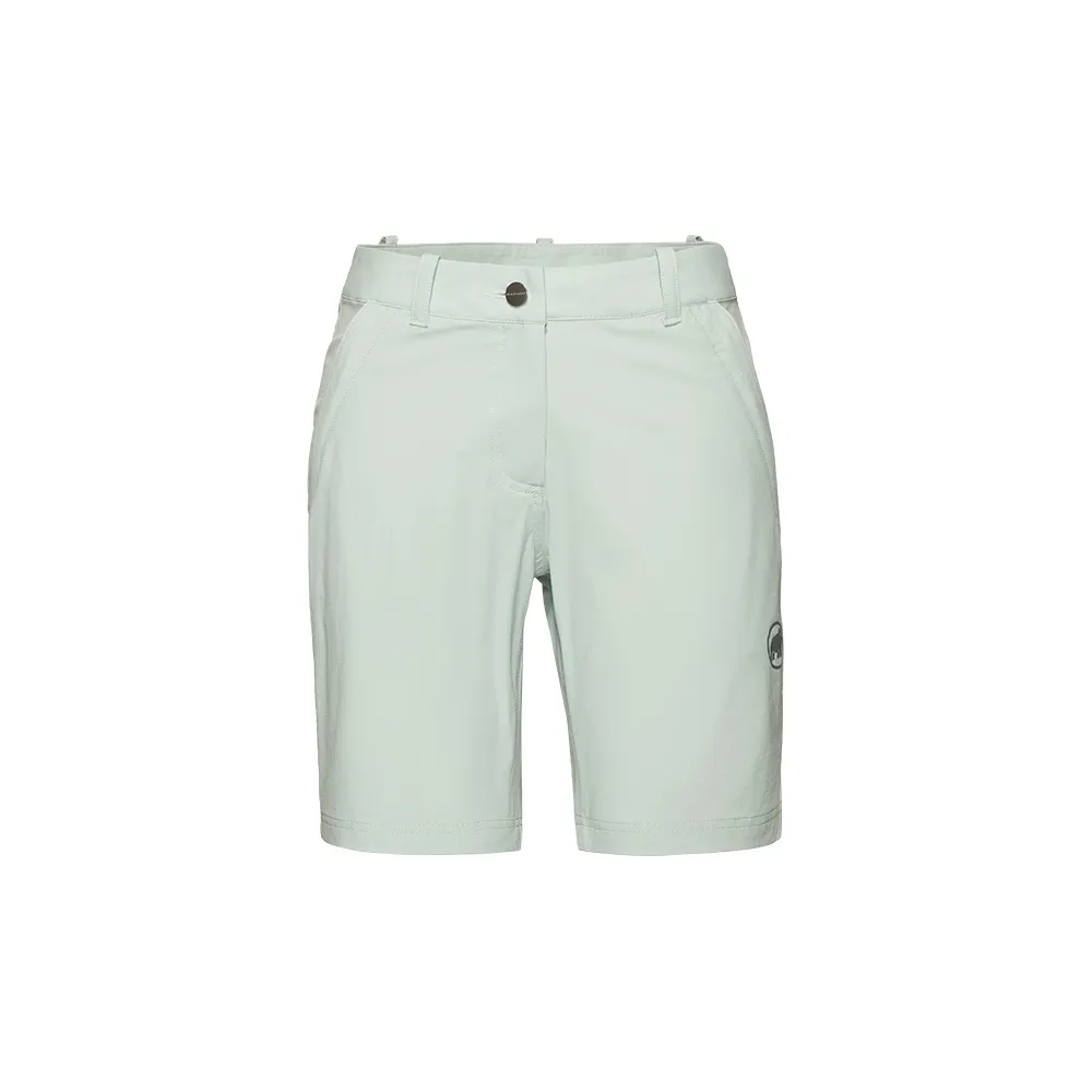 【Mammut 長毛象官方直營】Hiking V Shorts Women 防曬彈性健行短褲 鼠尾草銀綠 女款 #1023-01160