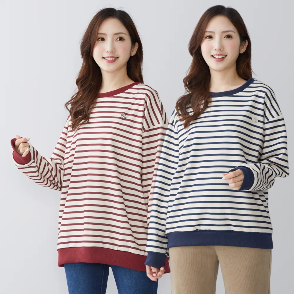 【betty’s 貝蒂思】網路獨賣★美式復古條紋T-shirt(共二色)