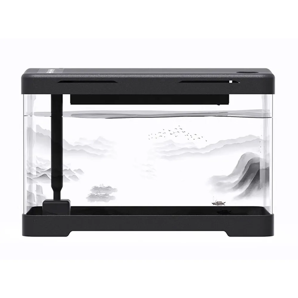 【凱勒】450型壓克力魚缸 懶人魚缸 水族缸 造景魚缸 亞克力魚缸(燈光 過濾 增氧 除藻 殺菌 智能觸控)