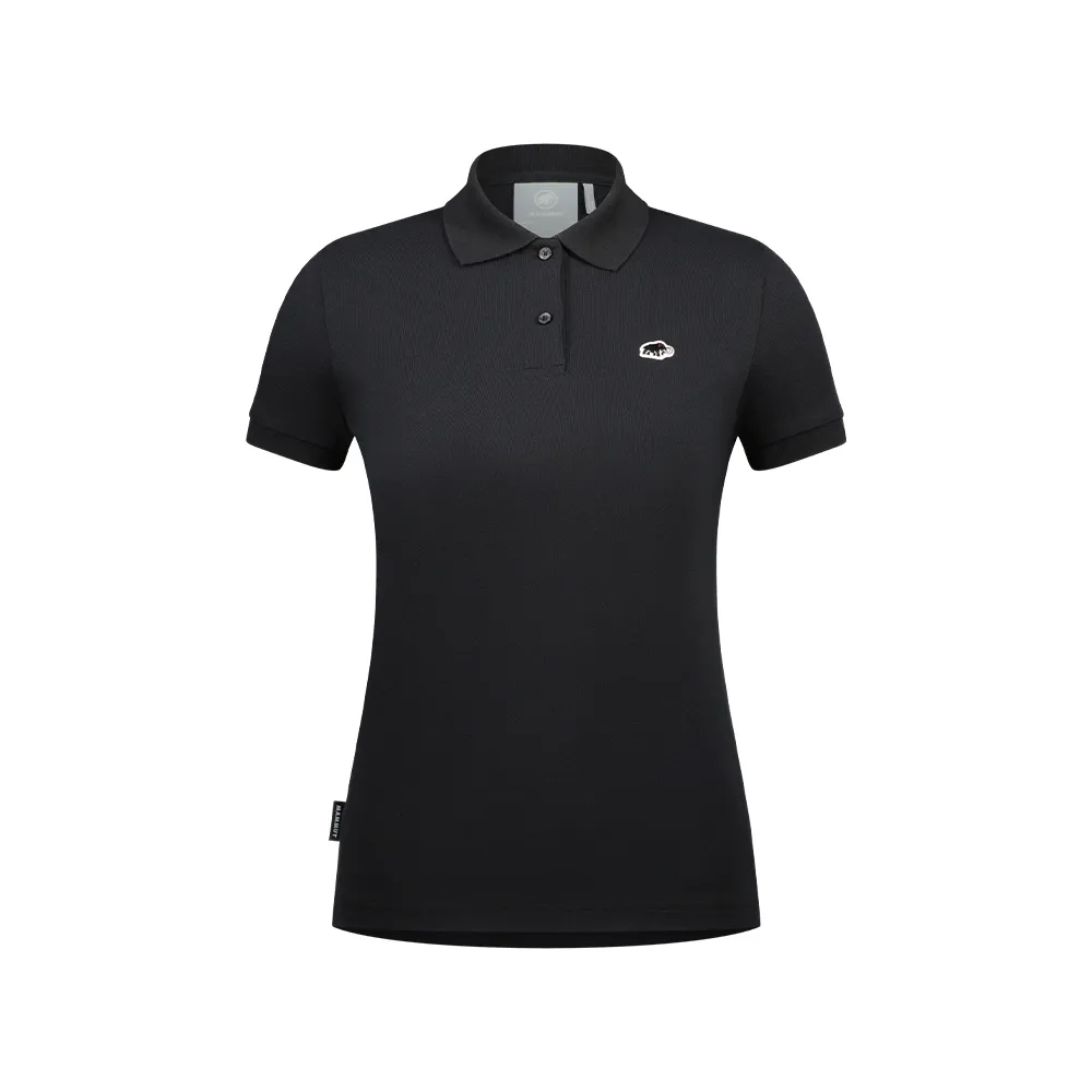 【Mammut 長毛象官方直營】Matrix Polo Shirt AF W 日系輕量快乾Polo衫 黑PRT1 女款 #1017-00412