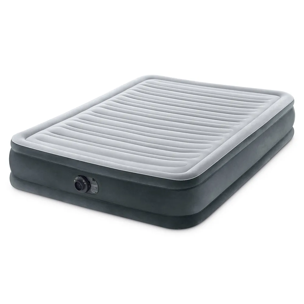 【INTEX】豪華型橫條內建電動幫浦充氣床-雙人137cm(67767ED)