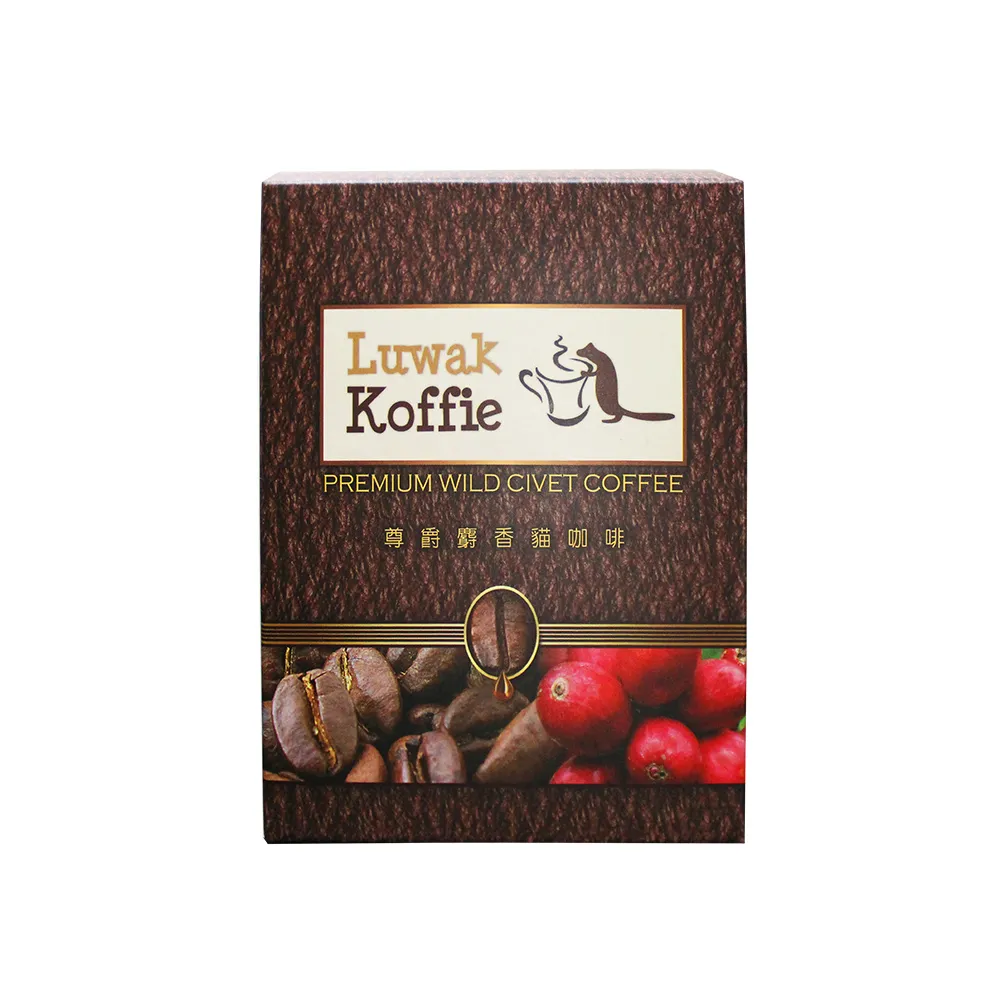【Luwak Koffie】尊爵麝香貓阿拉比卡中烘培濾掛咖啡 10g＊10包入(印尼進口 麝香貓咖啡 中培 濾掛咖啡)