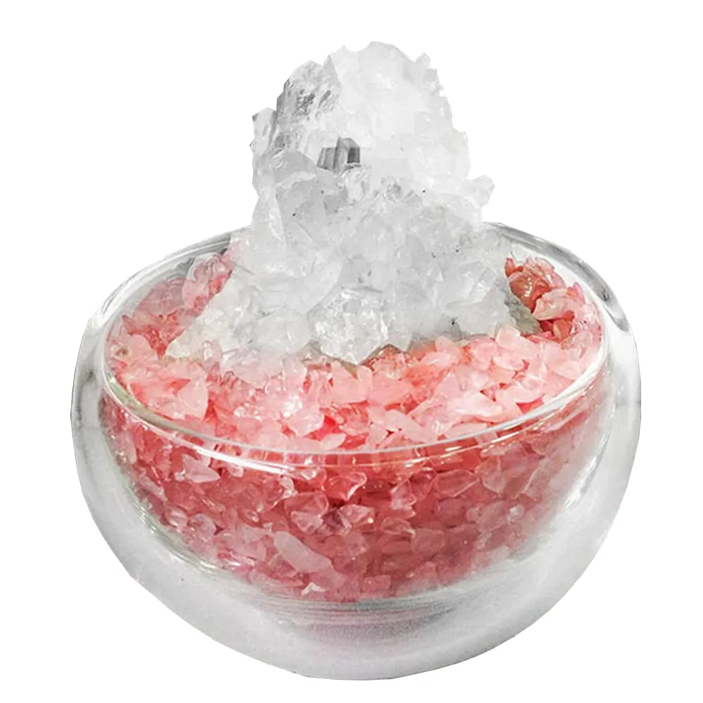 【開運億姊】招財轉運旺九紫離火運白水晶簇-粉水晶聚寶盆