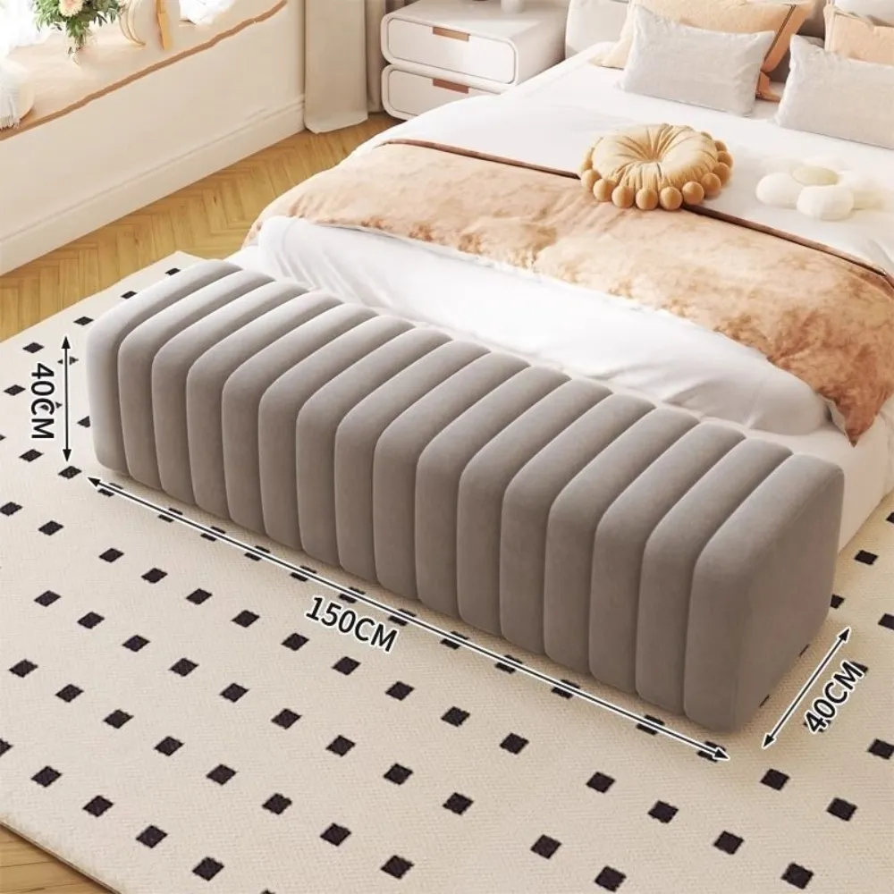 【XYG】家用臥室軟包床尾凳150*40cm長方形沙發邊凳換鞋凳(床尾凳/沙發腳凳/換鞋凳)