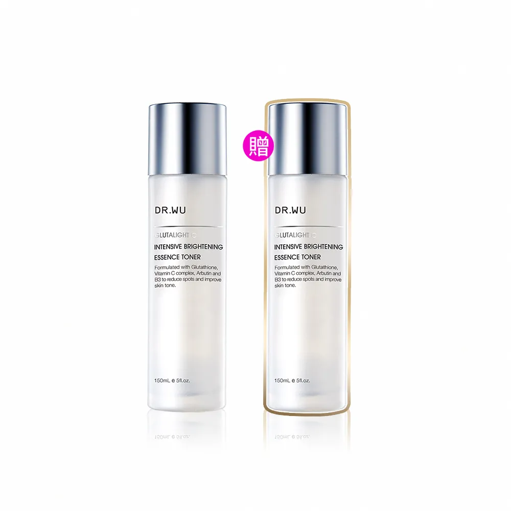 【DR.WU 達爾膚】超微C美白精華化妝水150ML(2入組)